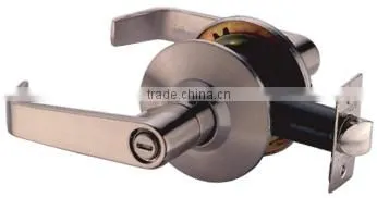 English Style Security Satin Nickel Zinc Handles Door Lever Lock for Both Right and Left Side photo-3