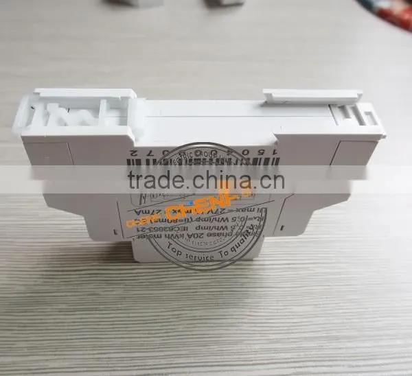 High Quality 120v 60hz 35mm Standard Din Rail Wattmeter , Solar System Use Single-phase Power Watt Meter photo-4