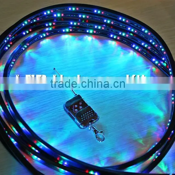 Color Changing LED Underglow Strips Voice Active w/ Remote Control