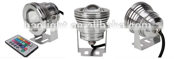 10W RGBW Led Swimming Pool Light Remote Control 12V 24V 220V IP68 Waterproof Pool Light Globes photo-3