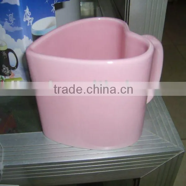 Heart Shape Ceramic Pink Mug,heart Shape Ceramic Couple Mug