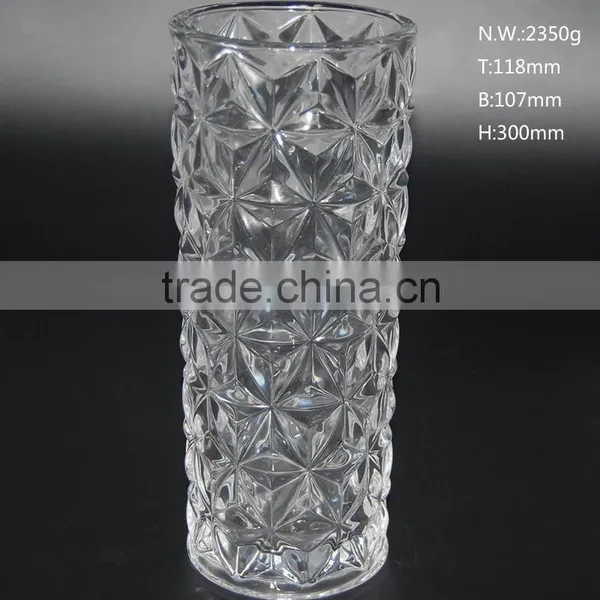 High Quality Crystal Clear Glass Vase for Decoration photo-2
