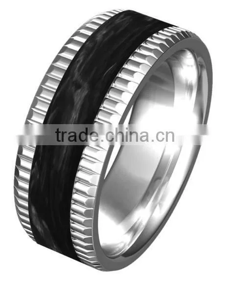 Factory Direct Wholesale Jewelry Ring Carbon Fiber Ring Tungsten Carbide Ring Men photo-5
