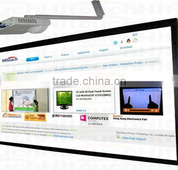 Support Dual Finger Touch Interactive Whiteboard Smart Whiteboard With Educational Software for School Meeting Room Use photo-2