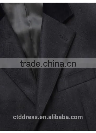 2015 New Style 100% Cashmere Classic Black Cashmere Overcoat photo-2