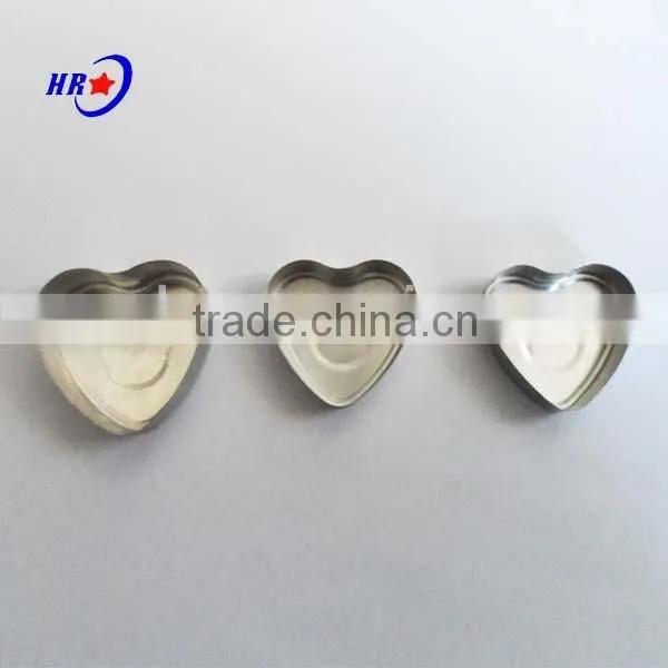 HRX-AL-CUP02 Heart Shape Aluminum Tealight Candle Cup Holder
