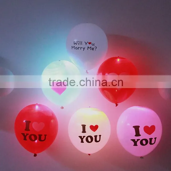 Colorful Helium Led Latex Balloons Glow in the Night for for Party photo-3