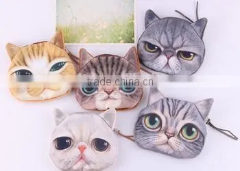 Wholesale Cheap Zipper Custom Animal Shape Mini Coin Purse ,plush Coin Bag photo-3