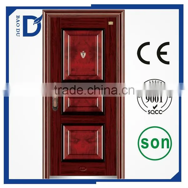 China New Residential Single Leaf Steel Security Door photo-5
