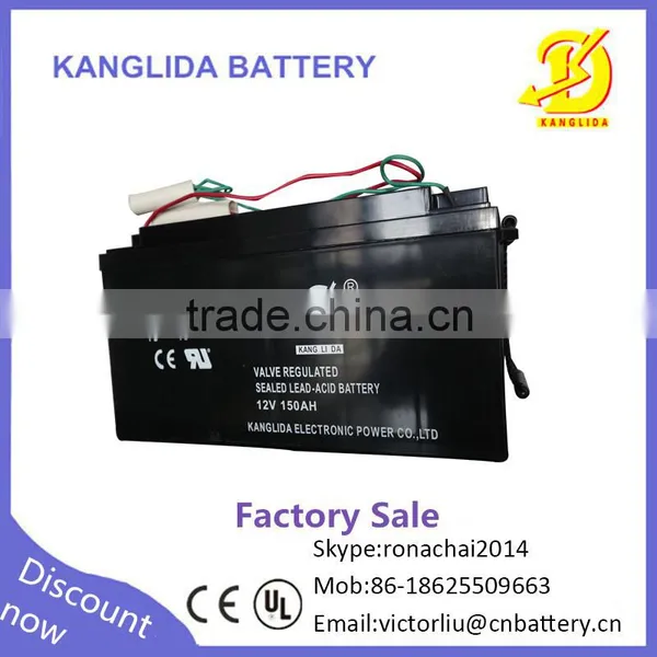 Kanglida 12v150ah Agm/gel Inverte Battery Solar Panels for Home photo-4