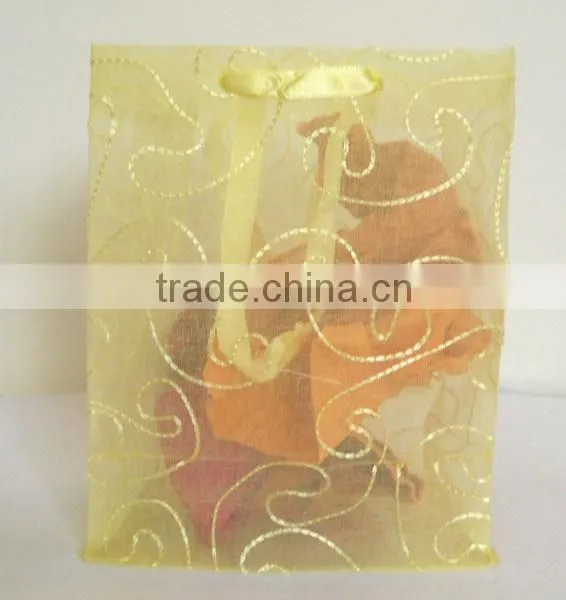 Organza Gift Bag With Hand Embroidery