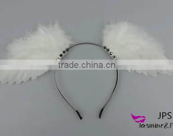 Wholesale Natural Feathers Decoration Headwear Angel Feather Wings Headdresses