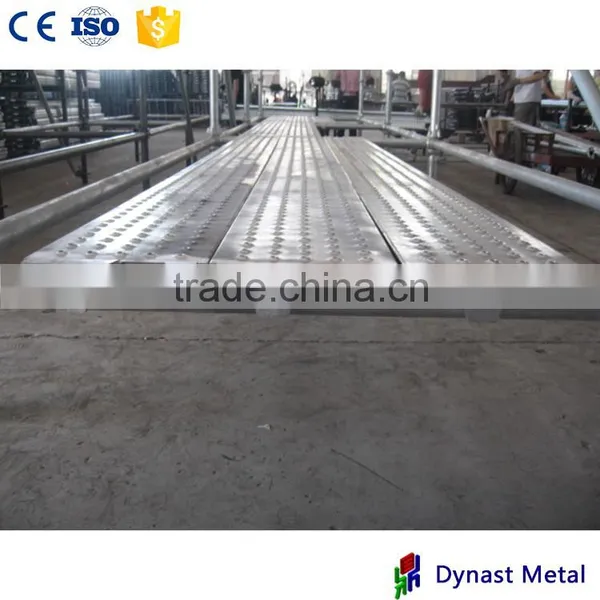 USA Standard ISO Used for Types of Cuplock Scaffolding 9 Inch Width Q235 Hot Dip Galvanized Scaffolding Steel Plank Walk Board photo-5