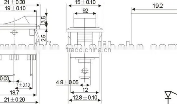 3 Way Rocker Switch KCD1-103 photo-5