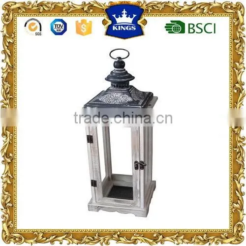 Popular Selling Wash White Wooden Lanterns