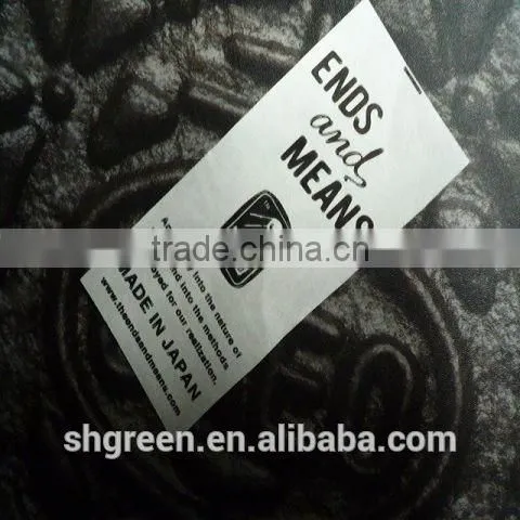 Dull Surface Polyester Satin Care Printing Label photo-3