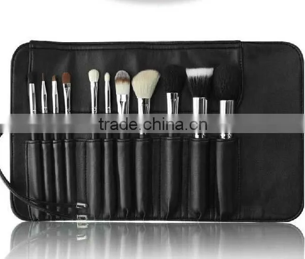 11pcs Professional Black Makeup Brush Set/High Quality Synthetic Makeup Brushes photo-2