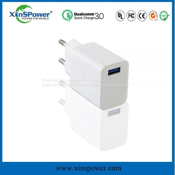 Hot Sale QC3.0 EU Plug Wall USB Charger for Phone photo-4