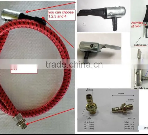 Pump Parts,pump Connector for A/V or E/V or F/V,bicycl Pump Hose photo-2