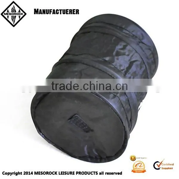 Auto Folding Garbage Bag Oxford Fabric Car Bactseat Organizer Trash Bin photo-3