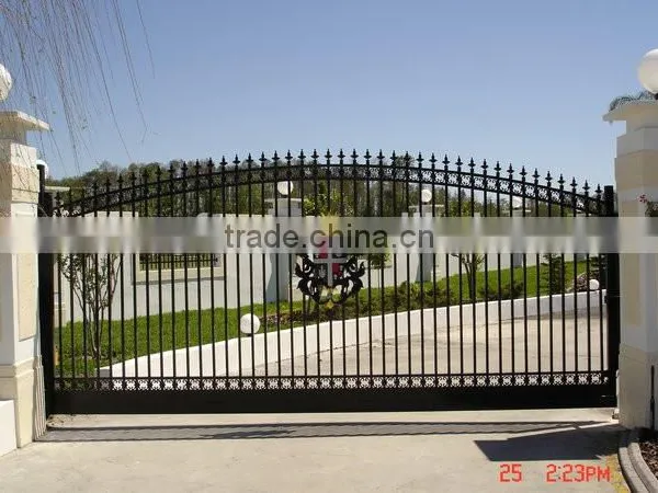 Metal Security Gate/ Luxury Wrought Iron Garden Door Outdoor/courtyard Gate Iron Craft Main Gate Double Security Gates photo-3