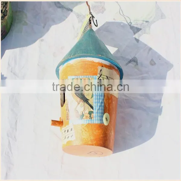 China Supplier Crafts Hang Christmas Wooden Bird House Wholesale Modern Design Wooden Bird House High Quality Wooden Bird House photo-4