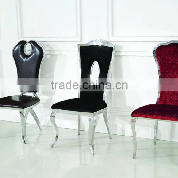 Hot Sale Stainless Steel Modern Dining Chair B406 photo-2