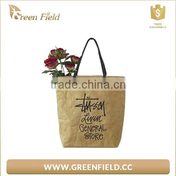 Popular Custom Printing Brown Color Shopping Bags photo-3