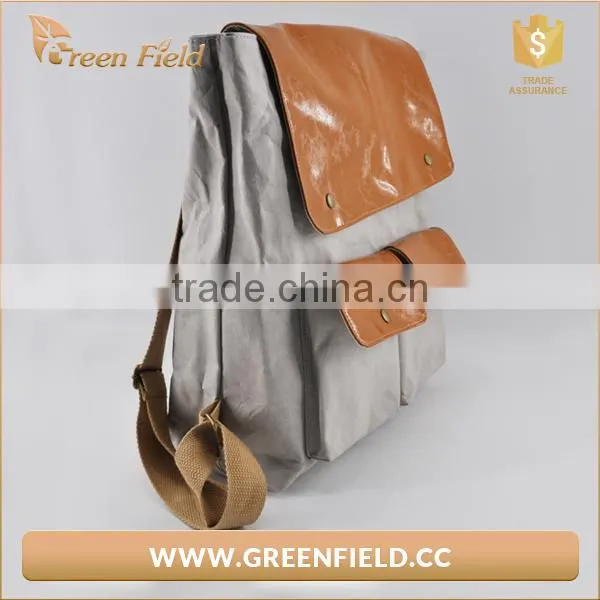 Washable Kraft Paper Shoulder Bag, Washable Kraft Paper Backpack photo-2