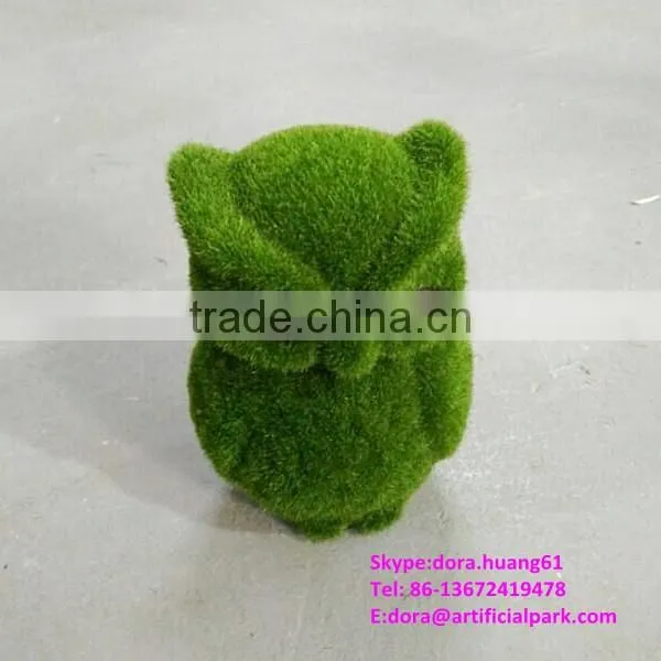 H080611 Artificial Moss Make Plastic Animals Artificial Grass Animal Cat photo-3