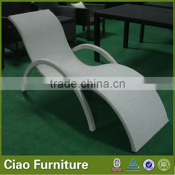 Aluminum Beach Chairs Rattan Recliner Sun Lounger photo-2