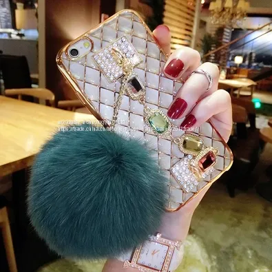 Luxury Diamond Soft Housing Shell Cell Phone Cover Case Silicone Mobile Phone Cases for IPhone7/7Plus/6/6s/6plus/6splus