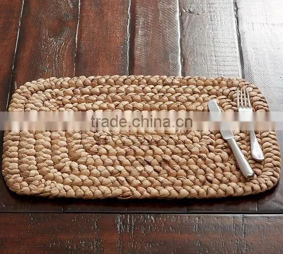 Braid Water Hyacinth Place Mat/table Mat photo-3