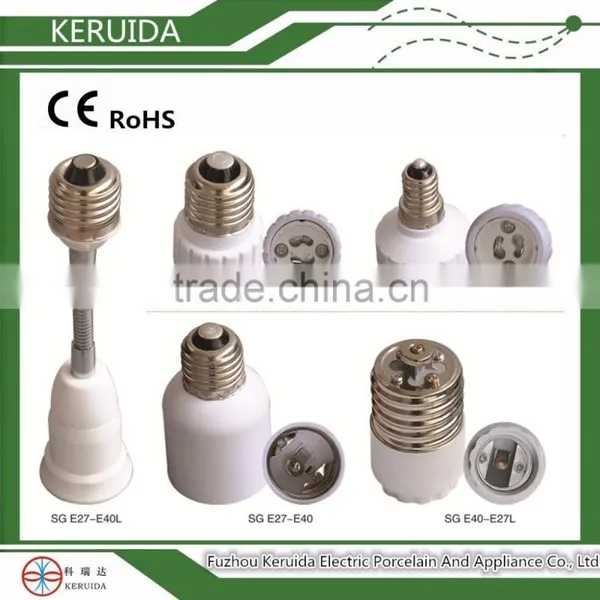 E11- E27 Led 12V 5W Plastic Halogen Screw Bulb Lamp Holder Socket Converter Adapter photo-2