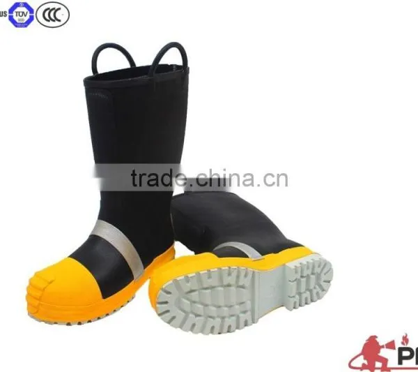 EN ISO 20345 Rubber Fire Fighter Boots With Steel Toe and Capes photo-4