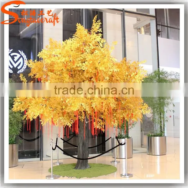 New Design Artifical Wishing Tree Plastic Tree Fake Artificial Golden Artificial Trees for Sale photo-4