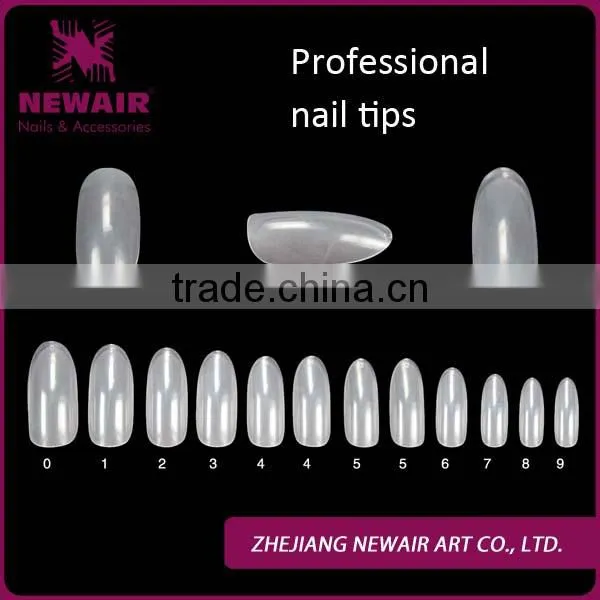 NEWAIR Hot Sale Popular Half Cover Fake False Plastic Transparent Nail Tips