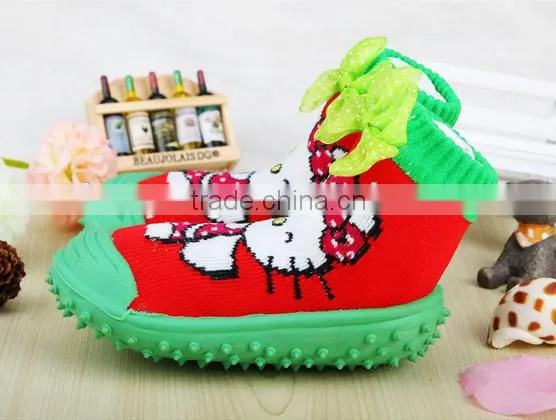 Shuoyang Crochet Booties Free Pattern Infants Socks With Rubber Sole Soft Cute Baby Sock Shoes photo-5