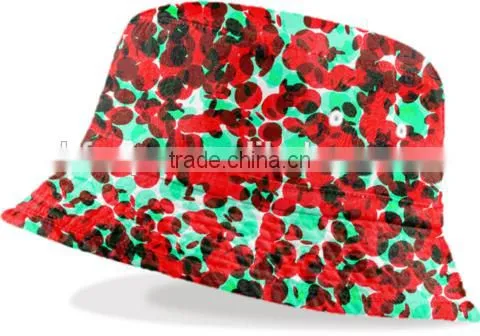 Flat Top Blank Floral Custom Tie Dyed Bucket Hat photo-2