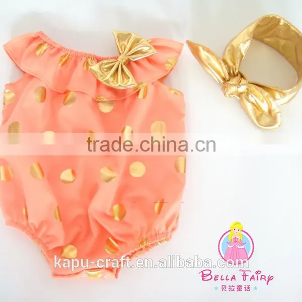 Boutique Baby Girl Outfits Infant and Toddler Girl Romper Remakes Organic Baby Clothes Seaside Bella Romper photo-2