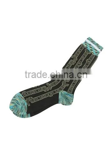Customized Logo Top Quality Knitting Cotton Men Sock photo-3