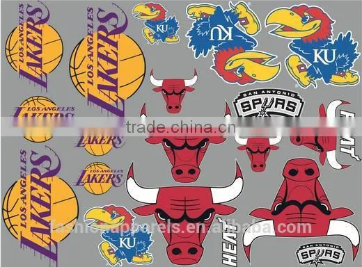 Custom Basketball And Letter Plastisol Heat Transfer Printing Sticker For T-shirt photo-3