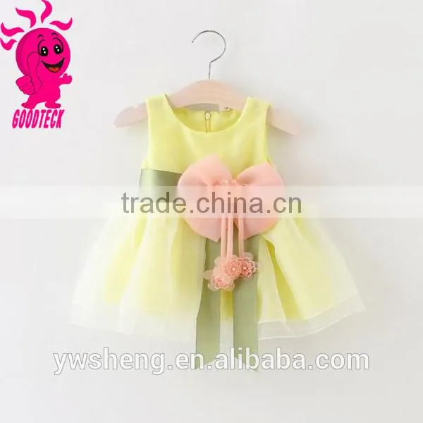 2016 New Wholesaler Baby Princess Christmas Dresses Girls Skirt Set With Bowknot photo-4