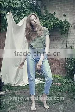 100% Cotton Regular Fitting Army Tee for Woman photo-4