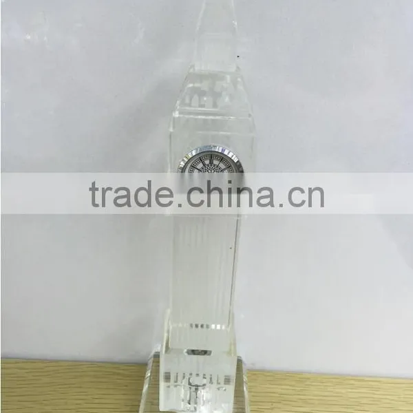 High Quanlity Tastefully Golden Crystal Big Ben Model For Fancy Clock UK Souvenir photo-5