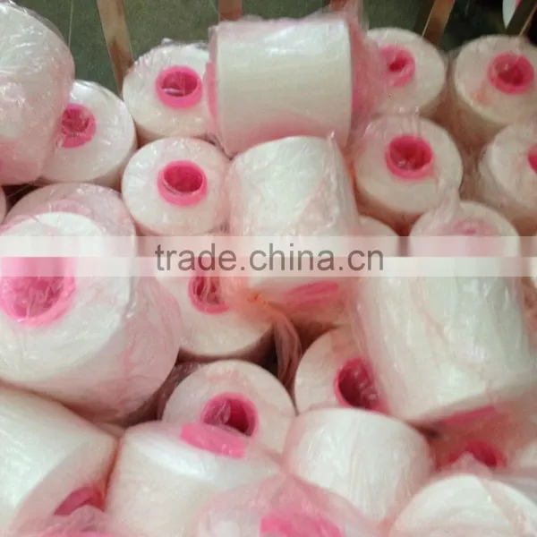 Chinese Manufacturer Welljoy Polyester Raw White Thread photo-3