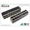 2X8 Stacked RJ45 Jack With Gigabit Transformer and Bicolor LEDs