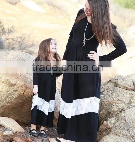 Mommy and me Maxi Dresses Women Dresses Lace Maxi Dress
