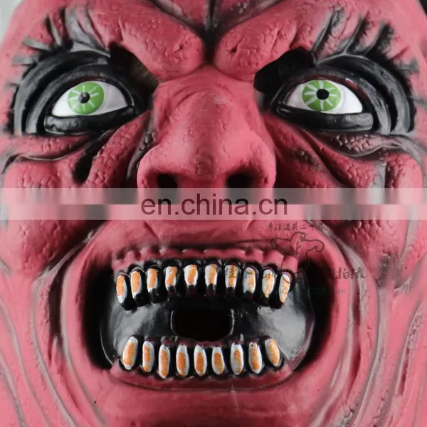 Sheitan Latex Horror Mask With Horns photo-3