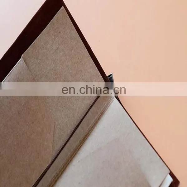 China Factory Wholesale Custom Leather Cover Brown Kraft Paper Notebook With Logo Printing photo-6
